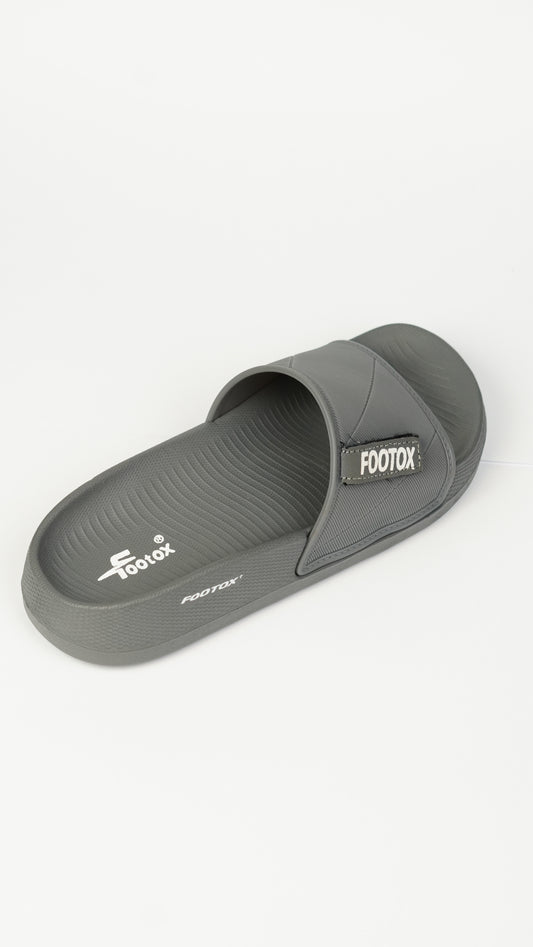Footox Daily Wear Sports Slides - Durable Cushioned Summer Slippers