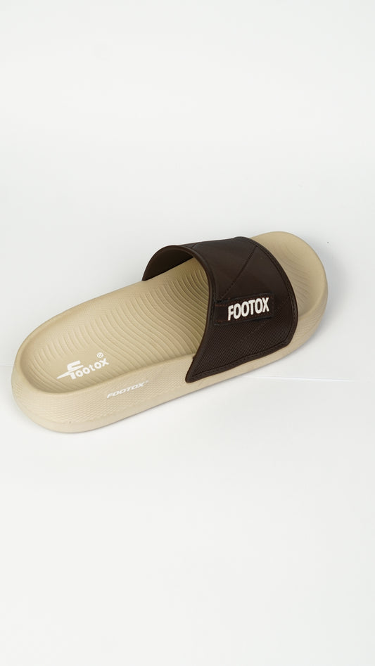 Footox Daily Wear Sports Slides - Durable Cushioned Summer Slippers